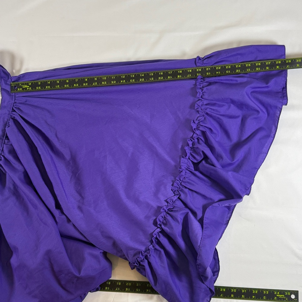Purple Mexican Folklórico Skirt Full Circle Dance Skirt - Picture 6 of 6